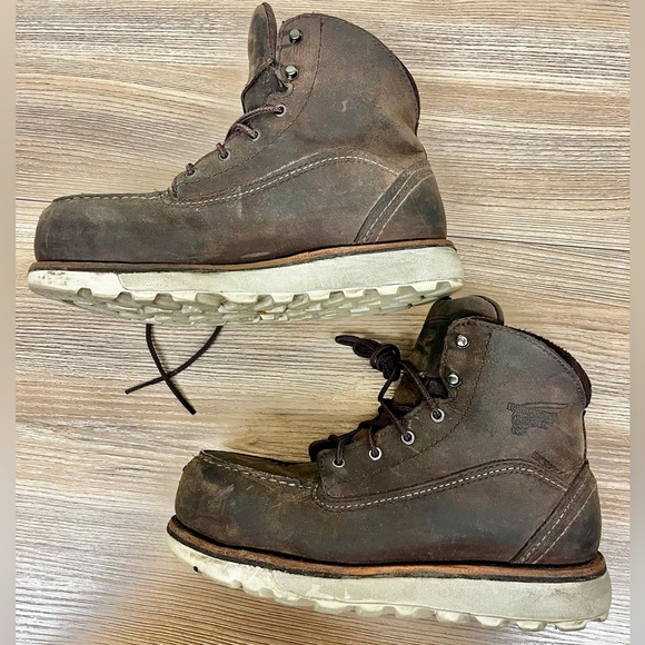 Red Wing Traction Tred Lite #2444 Size 6.5B Safety Toe Waterproof Work Boots - Picture 3 of 10